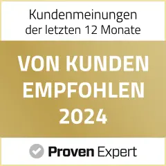 Logo - ProvenExpert Empfehlung 2024 - AEVO Akademie